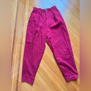 Red Calvin Klein jeans